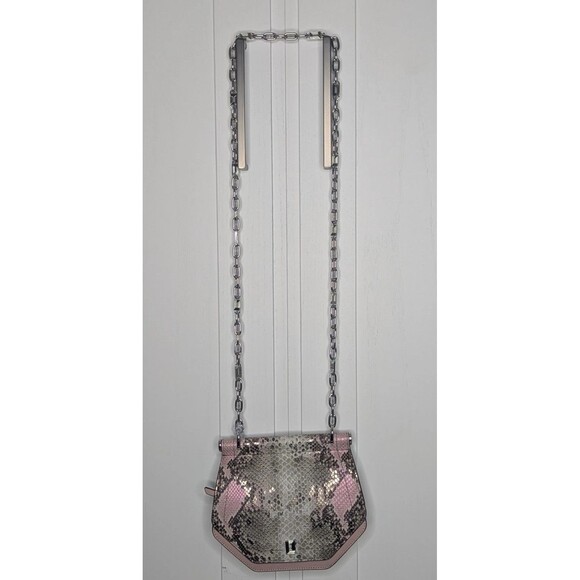 Karl Lagerfeld Bag - Exotic, Reptile, Pink, Adjustable Chain Strap, Small - Picture 4 of 16